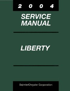 2004 Jeep Liberty Factory Shop Service Manual