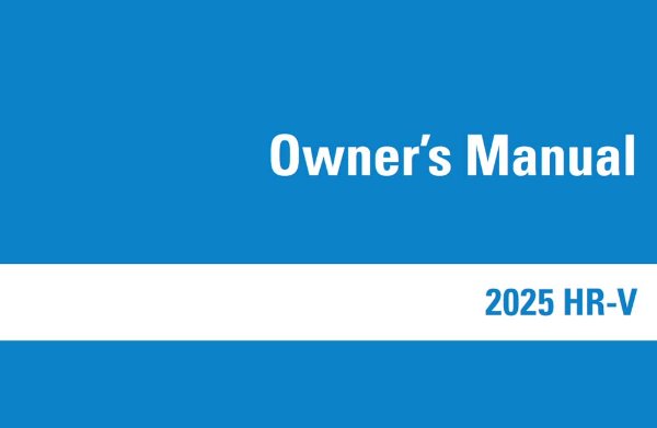 2025 Honda HR-V Owners Manual User Guide