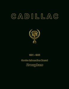 1991–1992 Cadillac Brougham Factory Shop Service Manual