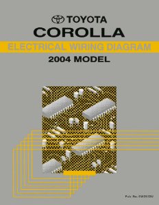 2004 Toyota Corolla Wiring Diagrams Manual