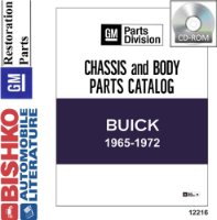 1965 1967 1969 1972 Buick Parts Numbers Book PDF List Guide Interchange Drawing sample image