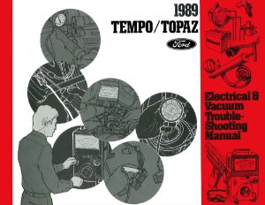 1989 Ford Tempo, Topaz Wiring Diagrams Manual