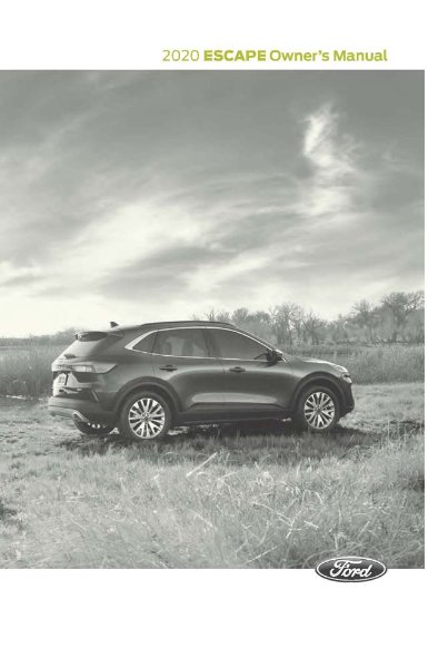 2020 Ford Escape Owner's Manual