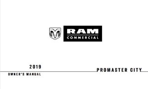 2019 Dodge Promaster City Owner's Manual
