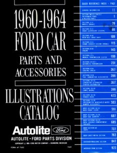 1960–1964 Ford All Models Parts Book