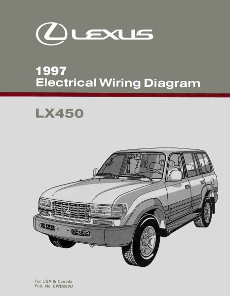 1997 Lexus LX 450 Wiring Diagrams Manual