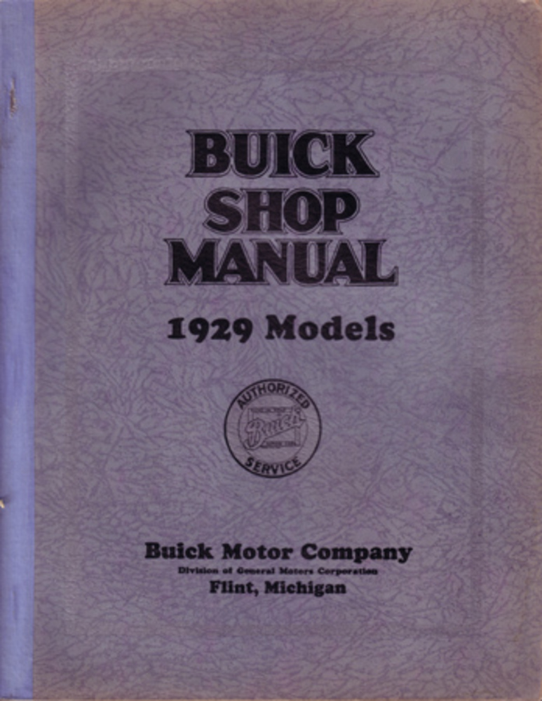 1929 Buick Shop Service Repair Manual