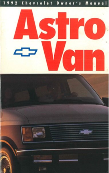 1992 Chevrolet Astro Owner's Manual
