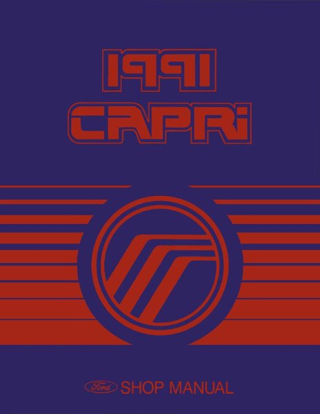 1991 Mercury Capri Factory Shop Service Manual