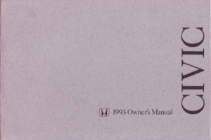 1993 Honda Civic Owner's Manual
