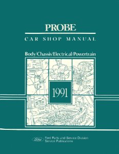 1991 Ford Probe Factory Shop Service Manual