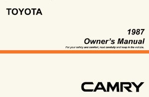 1987 Toyota Camry Owner's Manual
