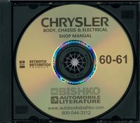 1960-61 CHRYSLER Body, Chassis & Electrical Service Manual sample image