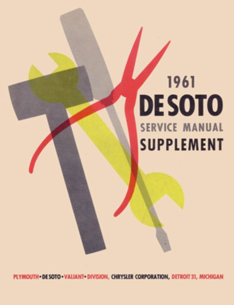 1961 Desoto ALL MODELS - SUPP Factory Shop Service Manual