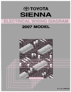2007 Toyota Sienna Wiring Diagrams Manual