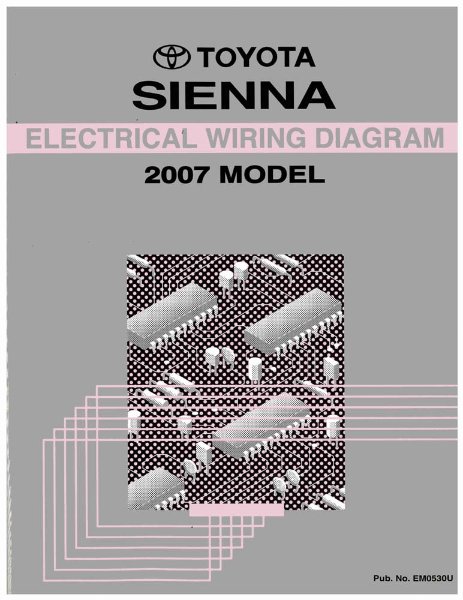 2007 Toyota Sienna Wiring Diagrams Manual