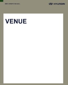 2023 Hyundai Venue Owner's Manual