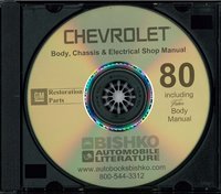 1980 CHEVROLET Body, Chassis & Electrical Service Manual sample image