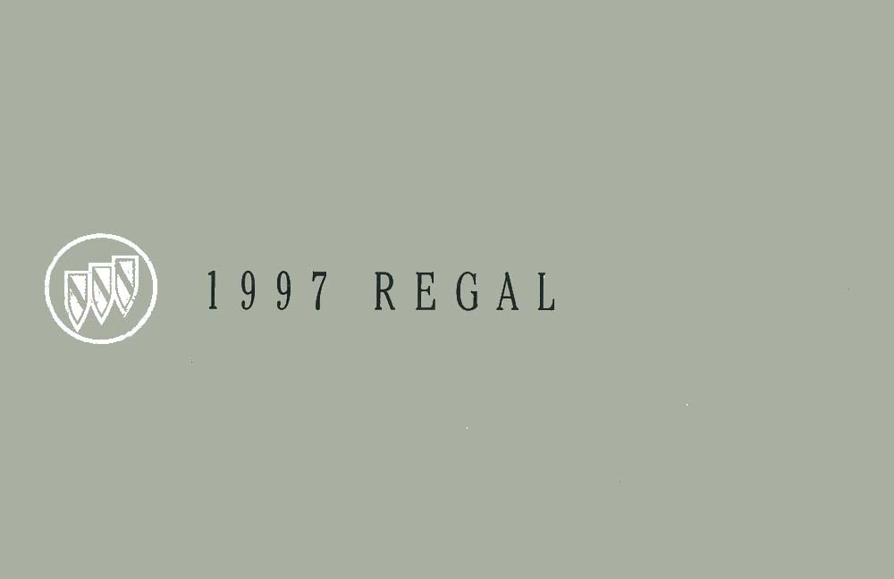 1997 Buick Regal Owners Manual User Guide
