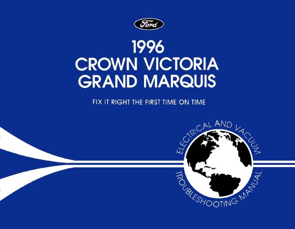 1996 Ford Crown Victoria, Grand Marquis Factory Shop Service Manual