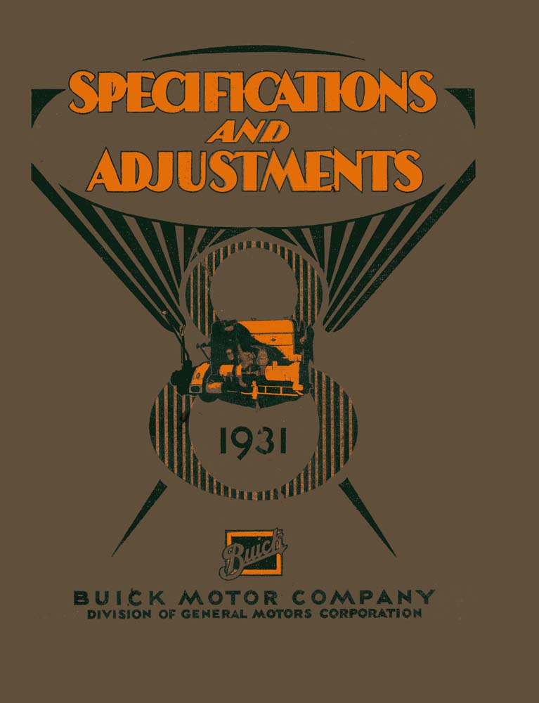 1931 Buick Series 50 90 Shop Service Repair Manual