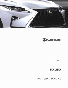 2017 Lexus RX 350 Owner's Manual